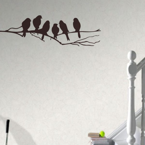 Birds on branch wall sticker