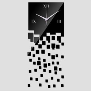 Falling dots acrylic wall clock