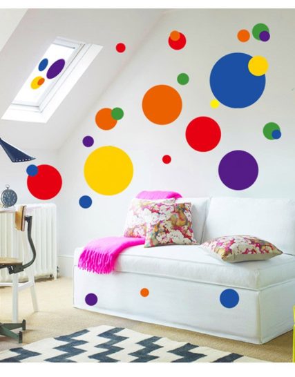 Colored Circles Wall Sticker