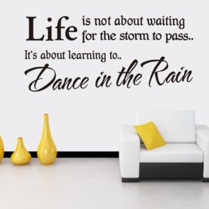 Dance in rain wall sticker