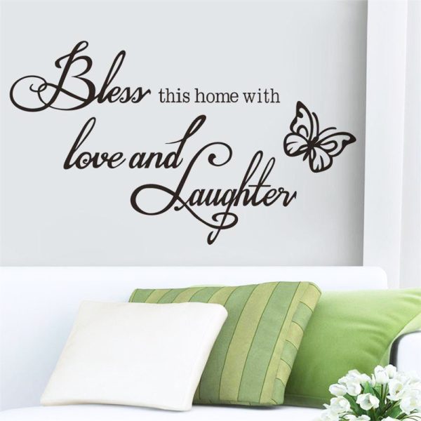 Bless this home wall sticker