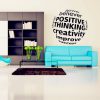 Positive thinking wall sticker
