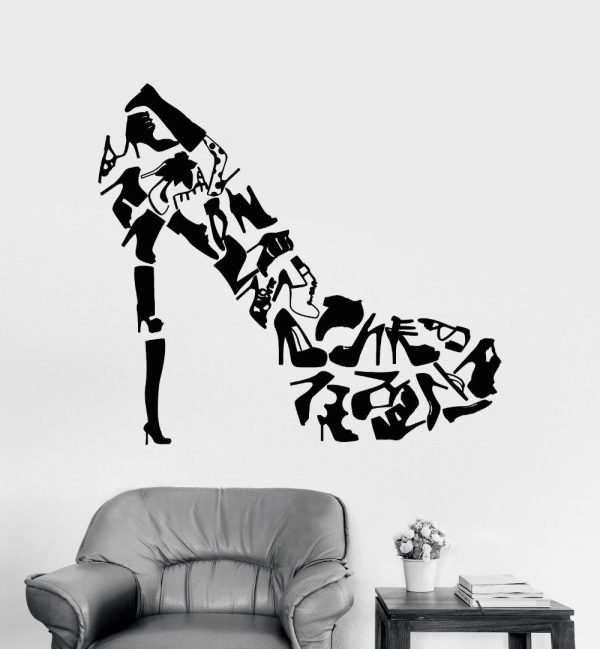 shoes love wall sticker