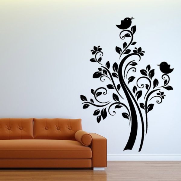 Two Birds On The Tree wall Sticker