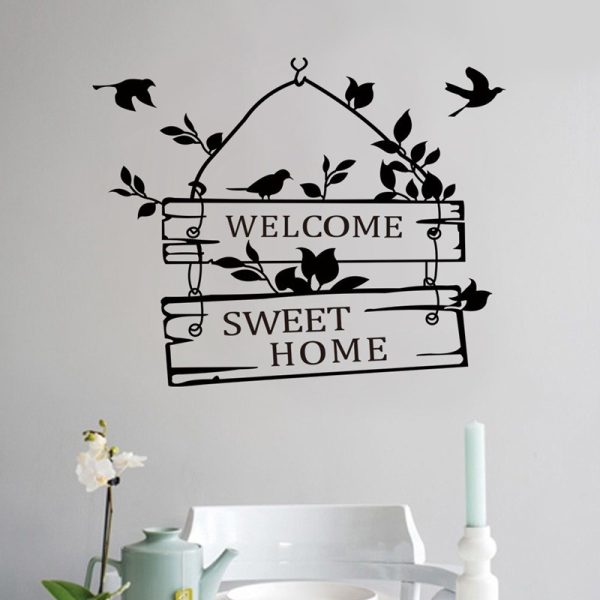 Welcome home wall sticker
