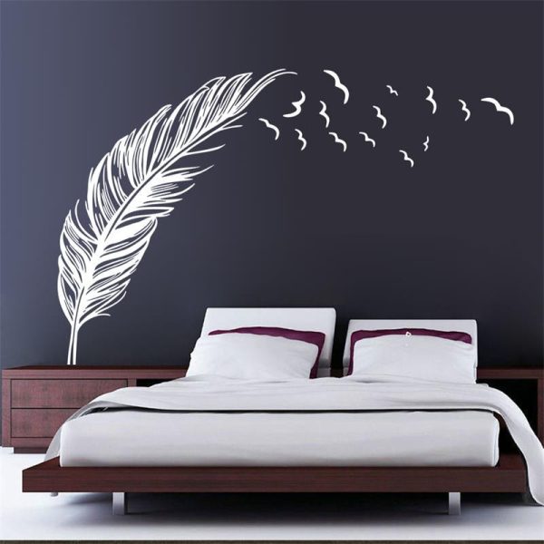 Flying Feather wall sticker