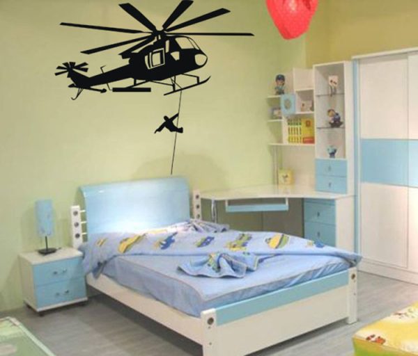 Helicopter Wall Sticker/60*90cm
