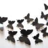 Pack of 12 Black butterflies