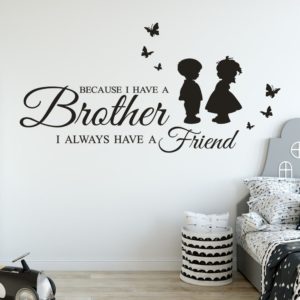 Brother friend wall sticker