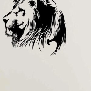 Lion wall sticker