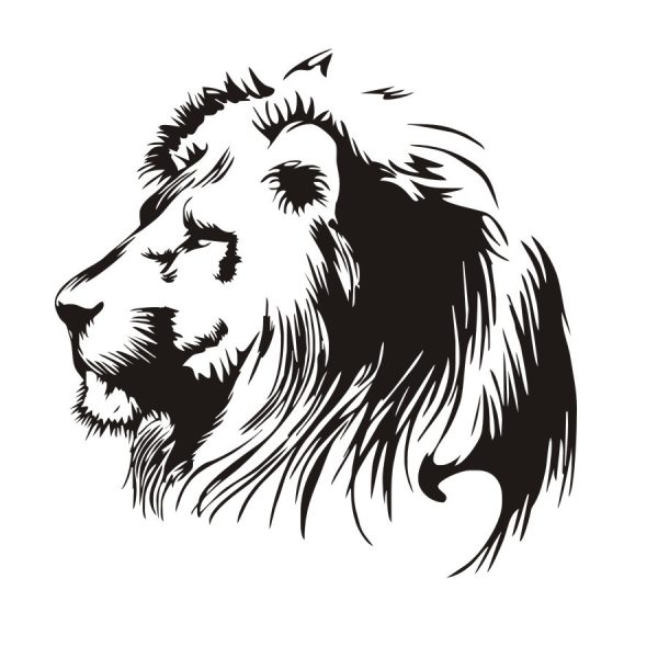 Lion wall sticker