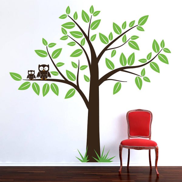 winsome tree wall stickers 16 original with owls sticker