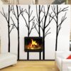 extra large black tree branches wall art mural decor sticker transfer living room bedroom background wall decal poster graphic 288 x 200cm 1