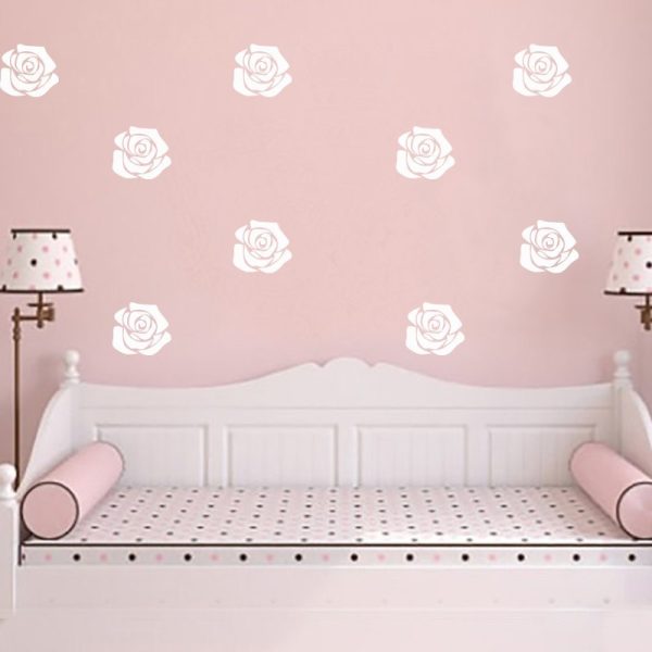 Pack of 20 flowers wall sticker