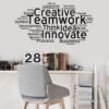 Creative team work wall sticker