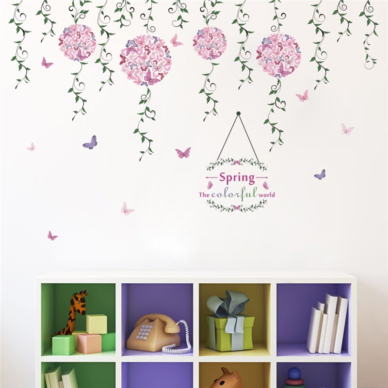 Spring color wall sticker