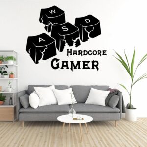The Hardcore Gamer Wall Sticker inambazaar.com